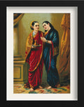Draupadi and Sudeshna Painting