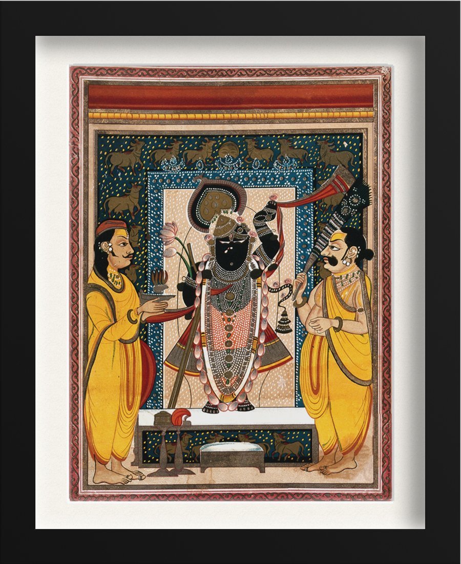 Krishna with two worshippers Painting - Meri Deewar - MeriDeewar