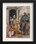Shiva protects the sage Markandeya Rishi from a demon Painting - Meri Deewar - MeriDeewar