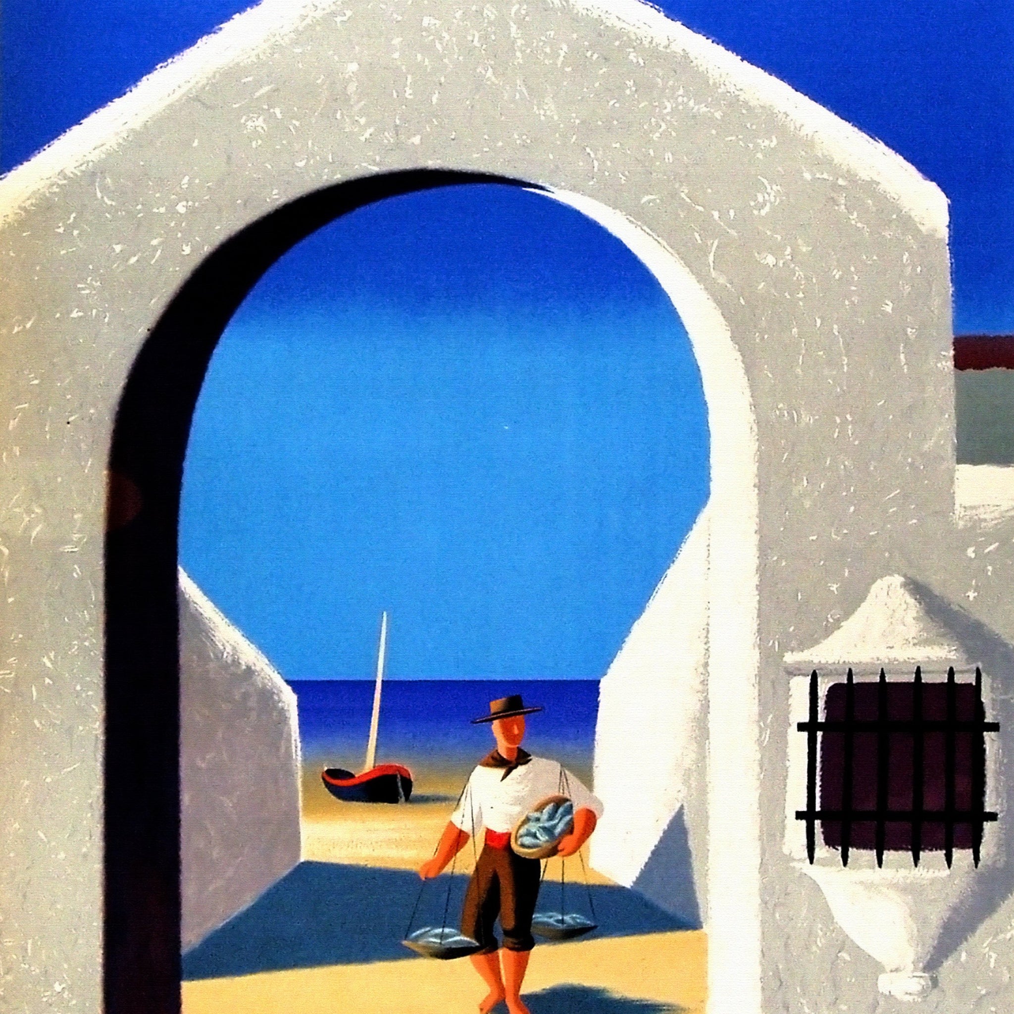 Fisherman from Spain vintage poster - MeriDeewar