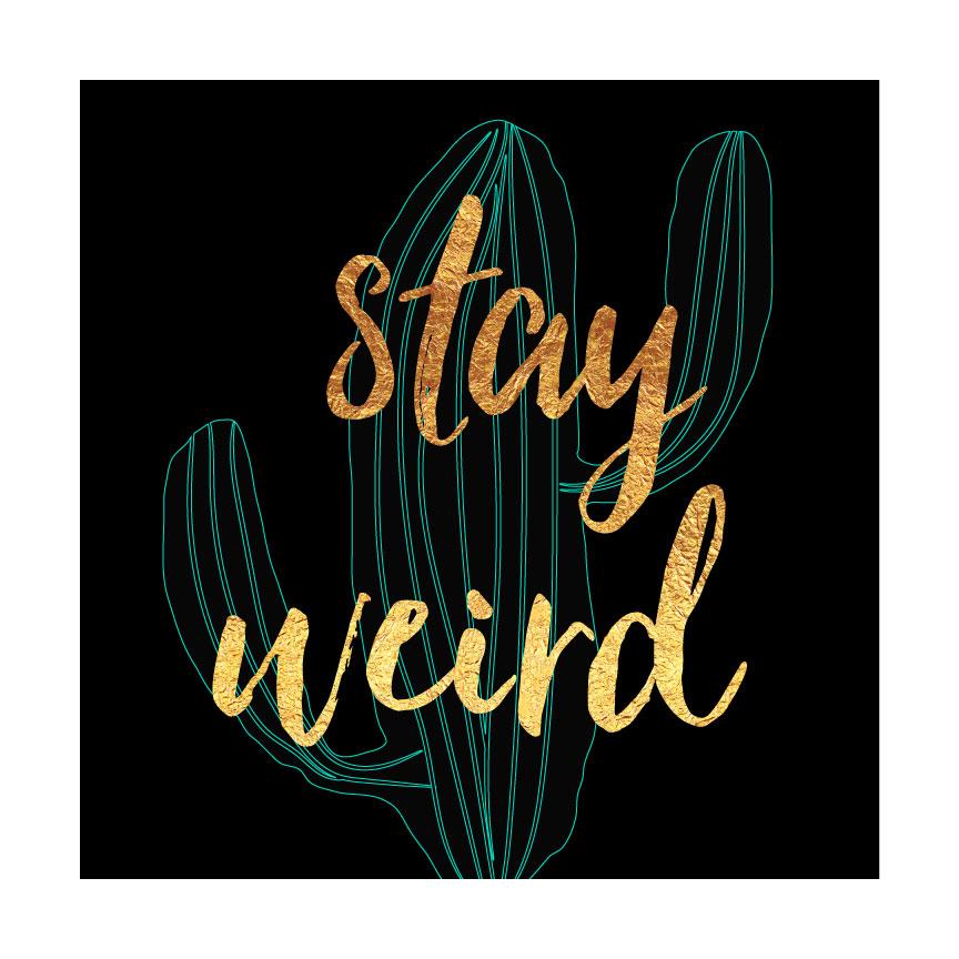 stay weird Poster- Meri Deewar - MeriDeewar
