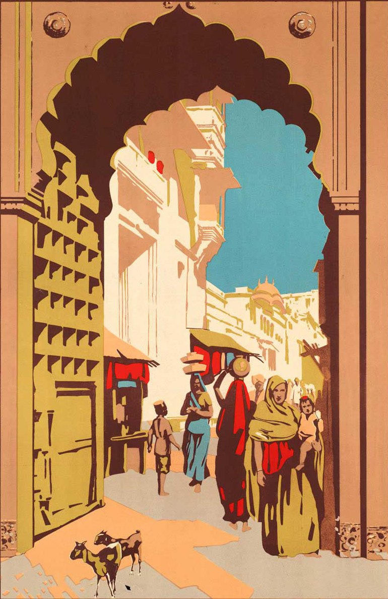 Streets of India Vintage Poster- Meri Deewar