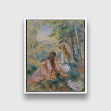 Meadow Painting - Meri Deewar 4 :5 Vertical Premium Wall Art Canvas by MeriDeewar