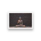 Meditating Buddha Wall Painting 3 : 2 Horizontal Premium Wall Art Canvas by MeriDeewar