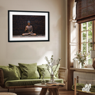 Meditating Buddha Wall Painting 3 : 2 Horizontal Premium Wall Art Canvas by MeriDeewar