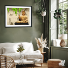 Meditating Buddha Wall Painting 4 : 3 Horizontal Premium Wall Art Canvas by MeriDeewar