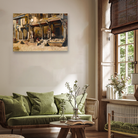 Merchants in Bombay Painting 3 : 2 Horizontal Premium Wall Art Canvas by MeriDeewar