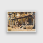 Merchants in Bombay Painting 3 : 2 Horizontal Premium Wall Art Canvas by MeriDeewar