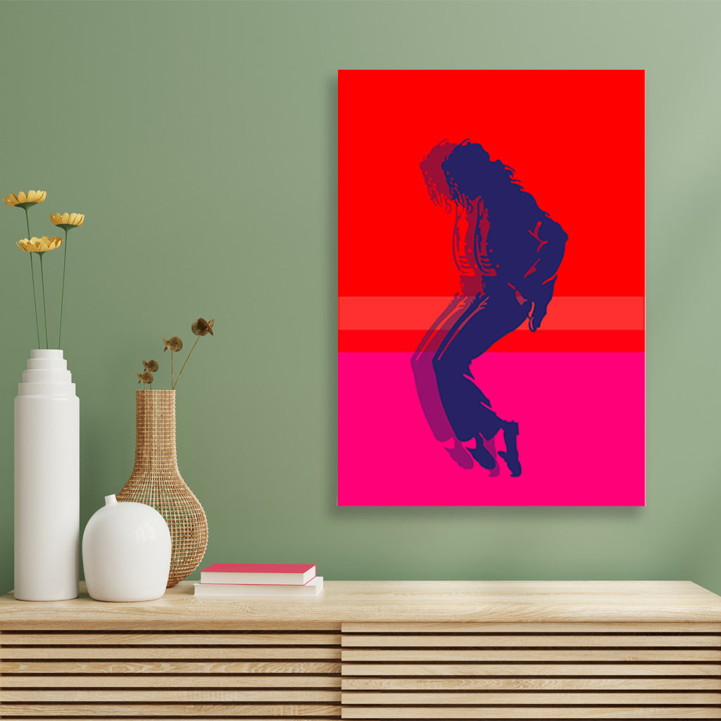 Michael Jackson Dance painting 3 : 4.2 Vertical Premium Wall Art Canvas by MeriDeewar