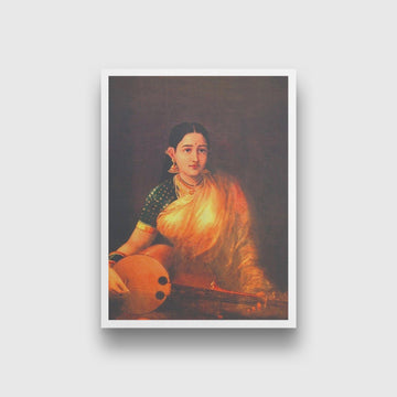 Milkmaid By Raja Ravi Varma canvas Painting - Meri Deewar 3 : 4 Vertical Premium Wall Art Canvas by MeriDeewar
