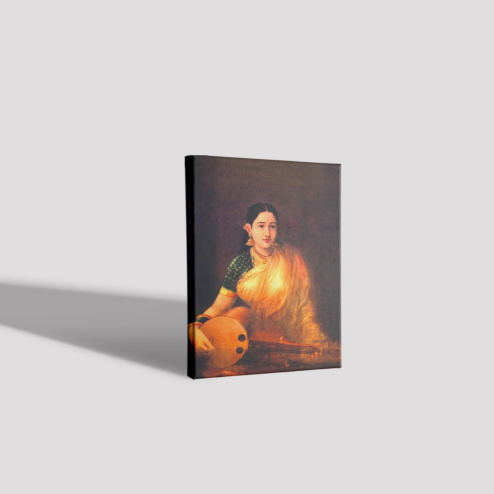 Milkmaid By Raja Ravi Varma canvas Painting - Meri Deewar 3 : 4 Vertical Premium Wall Art Canvas by MeriDeewar