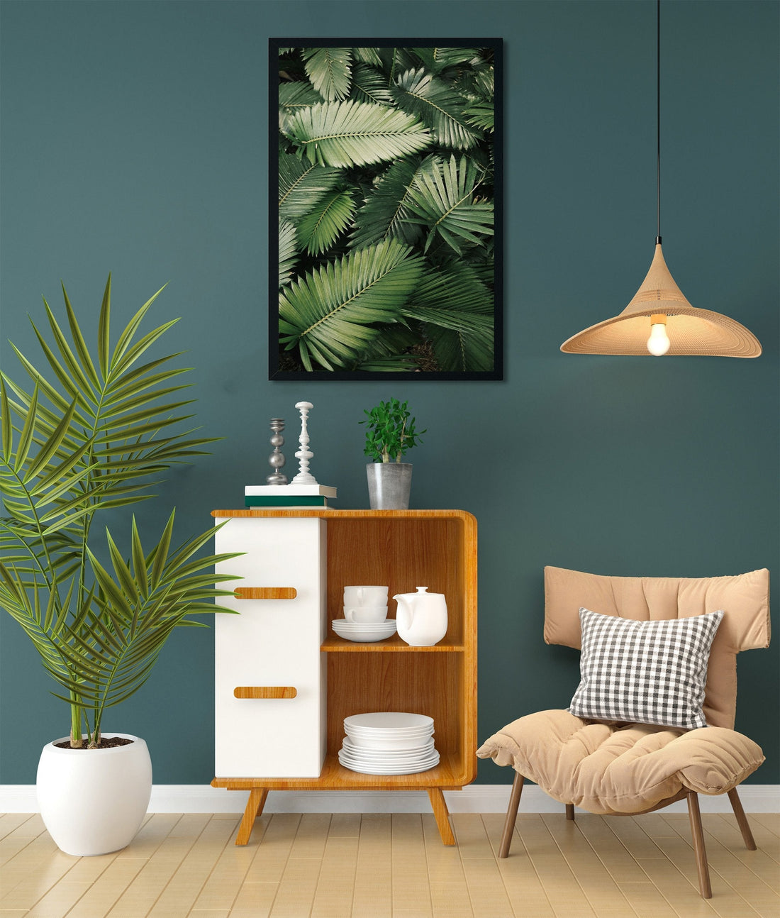 Mimosa pudica Painting - Meri Deewar 1 : 2 Vertical Premium Wall Art Canvas by MeriDeewar