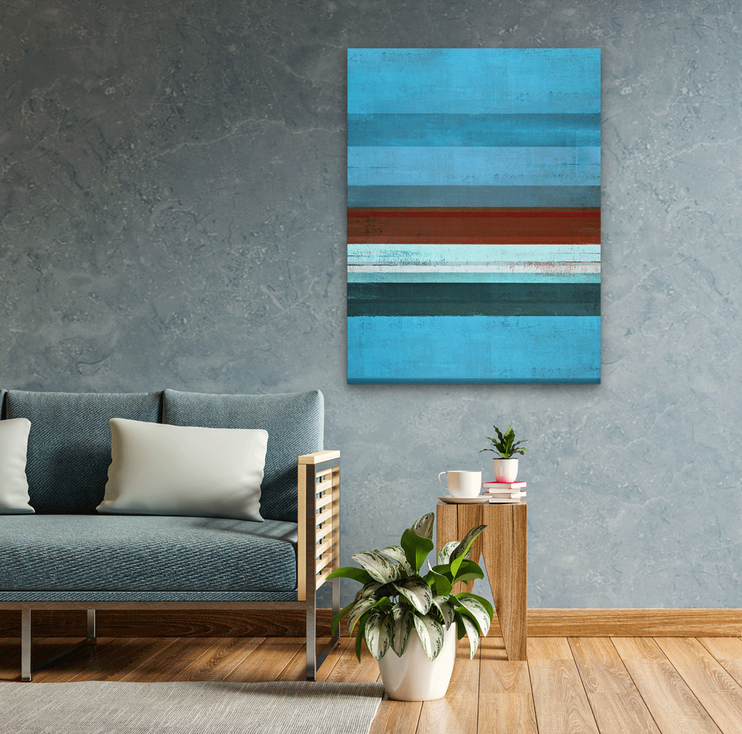 Minimalist Abstract Paintings 3 : 4 Vertical Premium Wall Art Canvas by MeriDeewar