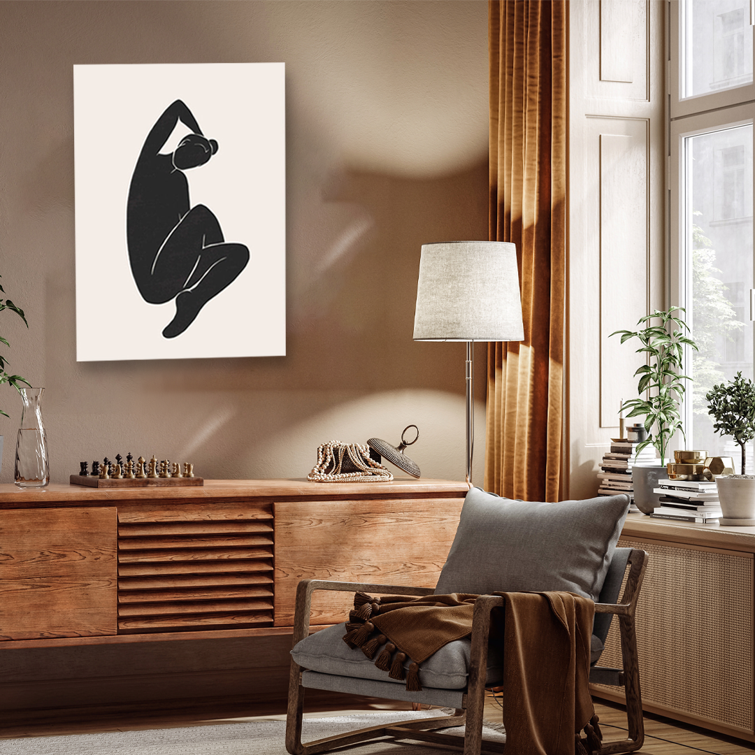 Minimalist Art Painting 2 : 3 Vertical Premium Wall Art Canvas by MeriDeewar