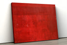 Minimalist Kumkum Red Abstract Paintings 4 :5 Vertical Premium Wall Art Canvas by MeriDeewar