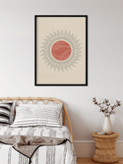 Minimalist mid century modern moon phases Painting 3 : 4 Vertical Premium Wall Art Canvas by MeriDeewar