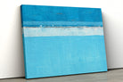 Minimalist Ocean Blue Abstract Paintings 4 :5 Vertical Premium Wall Art Canvas by MeriDeewar