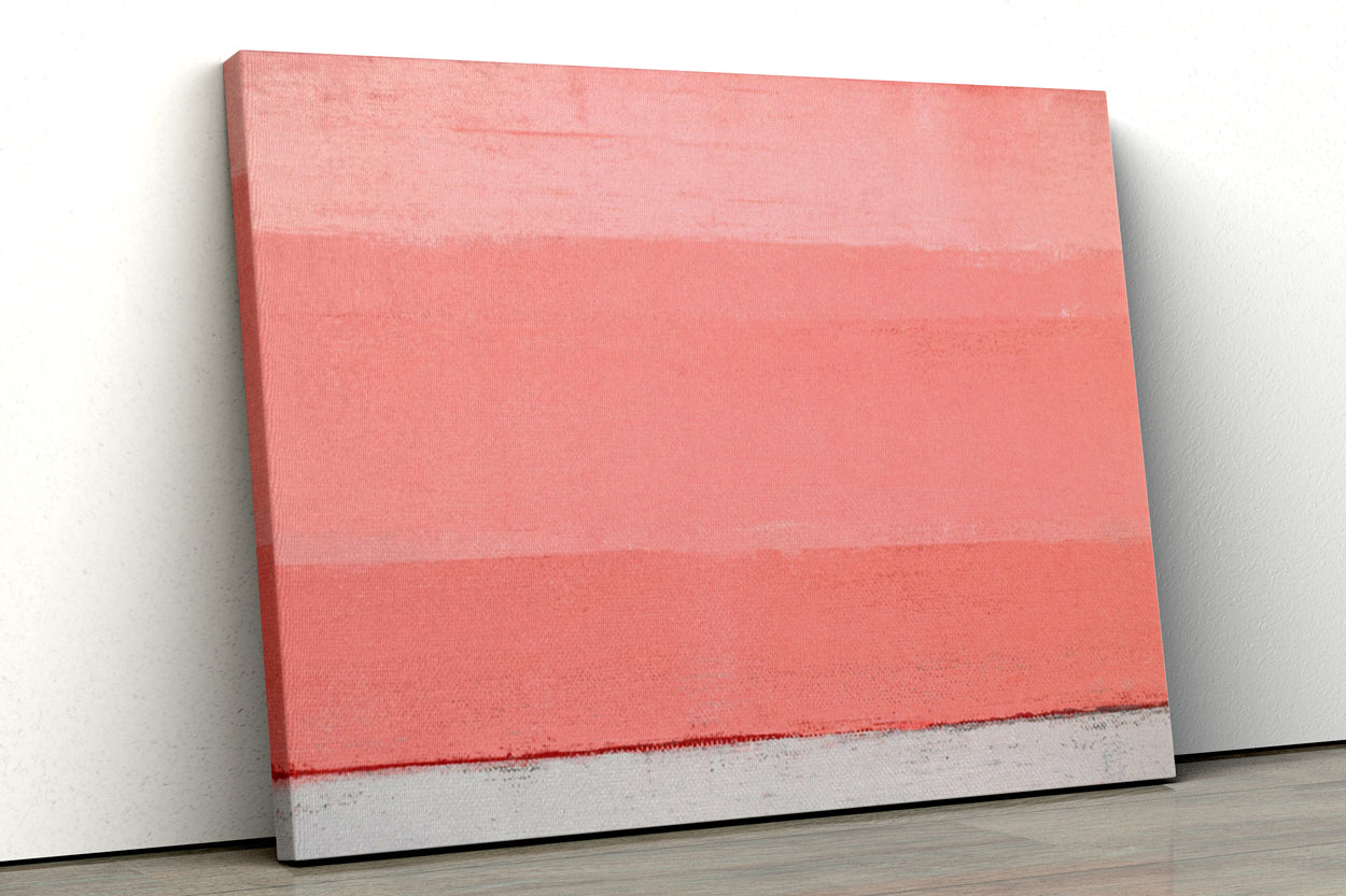 Minimalist Pink Abstract Paintings 3 : 4 Vertical Premium Wall Art Canvas by MeriDeewar