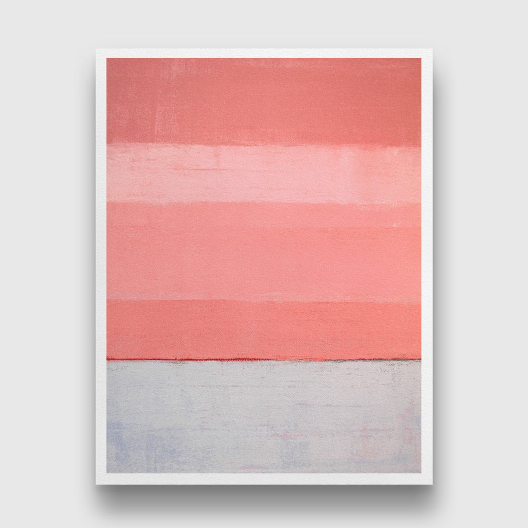 Minimalist Pink Abstract Paintings 3 : 4 Vertical Premium Wall Art Canvas by MeriDeewar