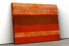 Minimalist Red Abstract Paintings 4 X 5.5 Vertical Premium Wall Art Canvas by MeriDeewar