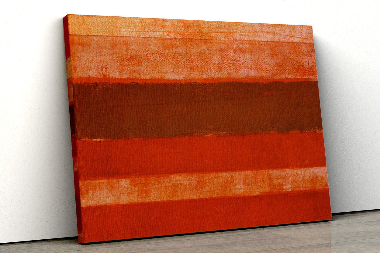 Minimalist Red Abstract Paintings 4 X 5.5 Vertical Premium Wall Art Canvas by MeriDeewar