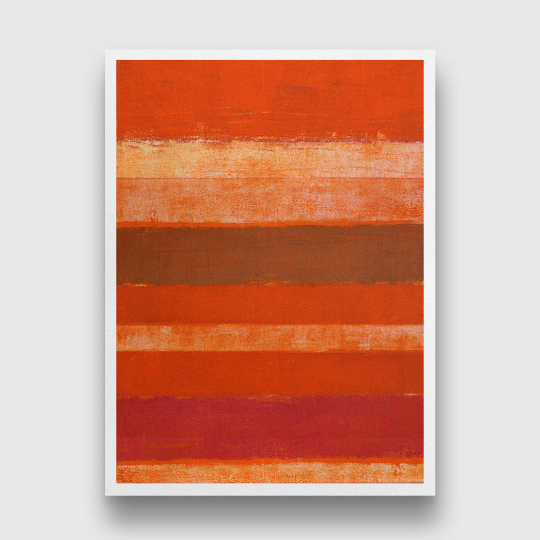 Minimalist Red Abstract Paintings 4 X 5.5 Vertical Premium Wall Art Canvas by MeriDeewar