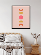 Modern abstract aesthetic bohemian style wall decor Painting 4 :5 Vertical Premium Wall Art Canvas by MeriDeewar