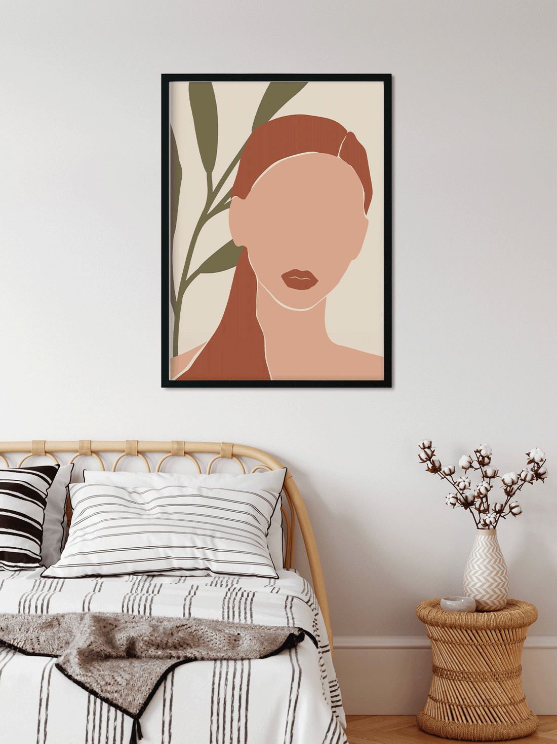 Modern art prints boho style Painting 3 : 4.2 Vertical Premium Wall Art Canvas by MeriDeewar