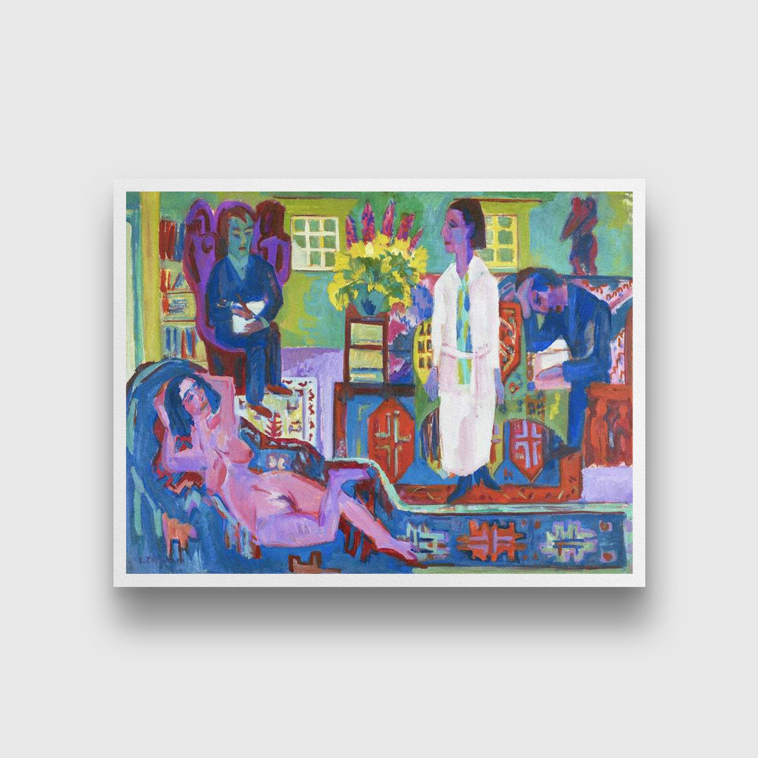 Modern Bohemia Painting MeriDeewar 4 : 3 Horizontal Premium Wall Art Canvas by MeriDeewar