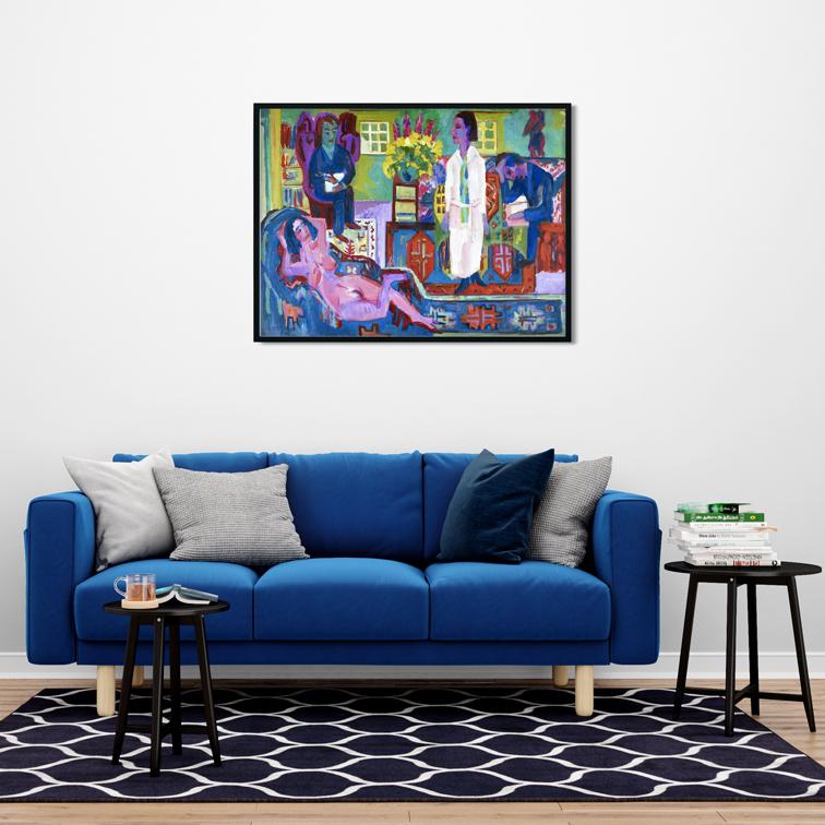 Modern Bohemia Painting MeriDeewar 4 : 3 Horizontal Premium Wall Art Canvas by MeriDeewar