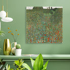 Mohnfeld painting 1 : 1 Square Premium Wall Art Canvas by MeriDeewar