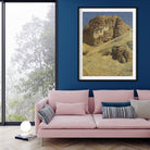monastery in a rock ladakh Painting - Meri Deewar 3 : 4 Vertical Premium Wall Art Canvas by MeriDeewar