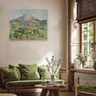 Montagne Sainte-Victoire Painting 5 : 4 Horizontal Premium Wall Art Canvas by MeriDeewar
