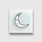 Moon Painting - Meri Deewar 1 : 1 Square Premium Wall Art Canvas by MeriDeewar