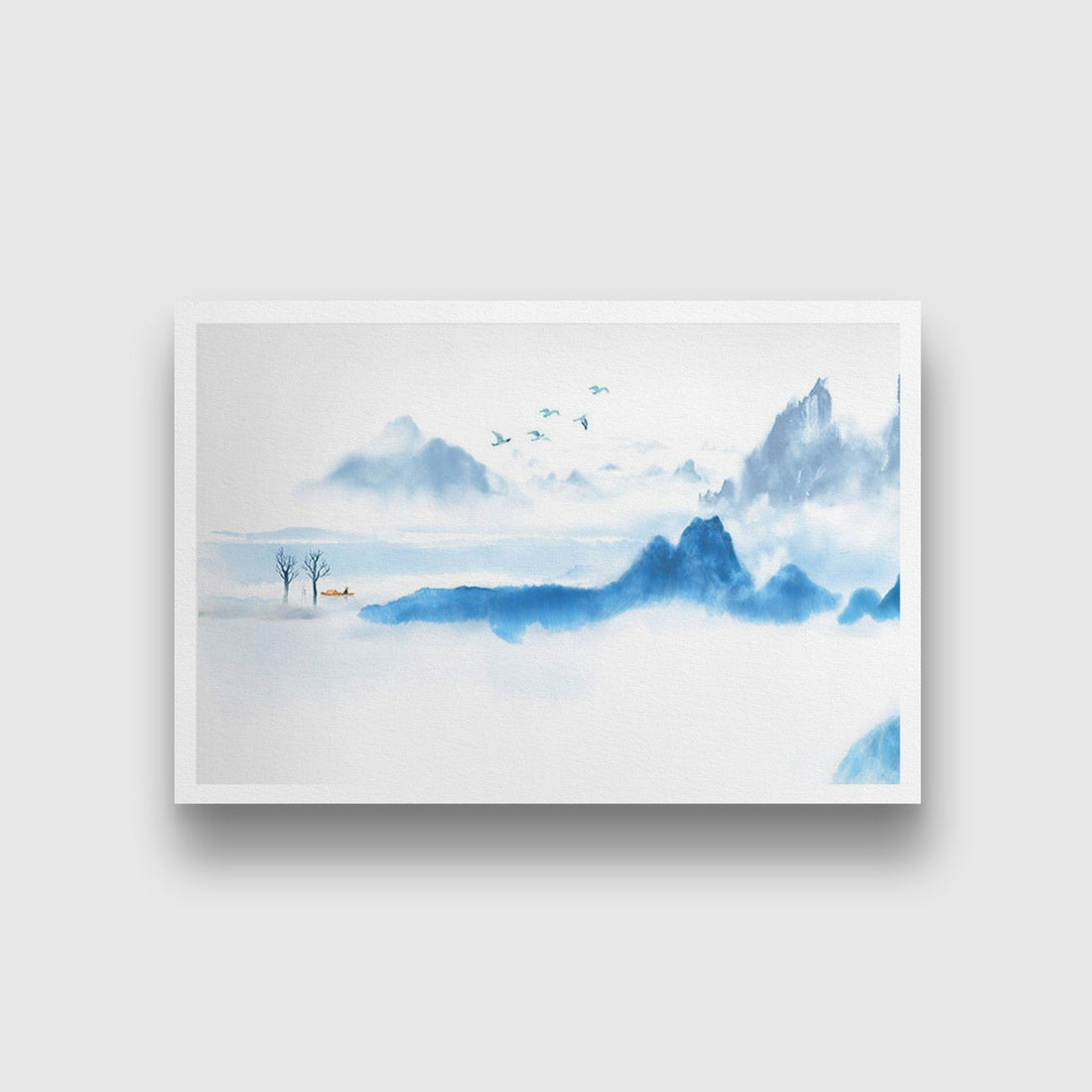 Morning Mist Painting - Meri Deewar 3 : 2 Horizontal Premium Wall Art Canvas by MeriDeewar