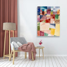 Motif from Hammamet painting - Meri Deewar 5 : 6 Vertical Premium Wall Art Canvas by MeriDeewar