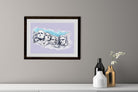 Mount Rushmore Illustration Painting - Meri Deewar 3 : 2 Horizontal Premium Wall Art Canvas by MeriDeewar