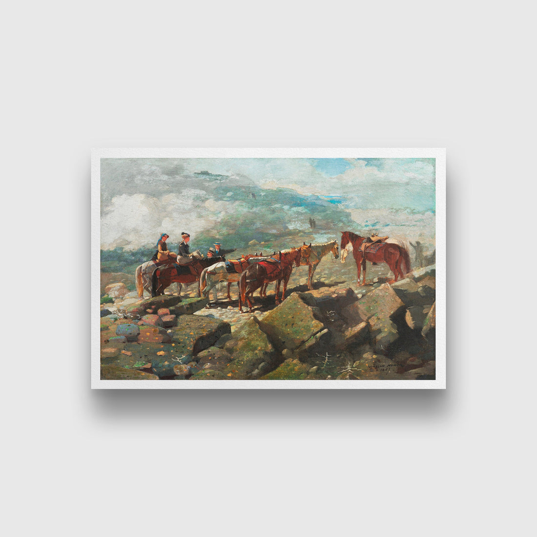 Mount Washington painting - Meri Deewar 3 : 2 Horizontal Premium Wall Art Canvas by MeriDeewar