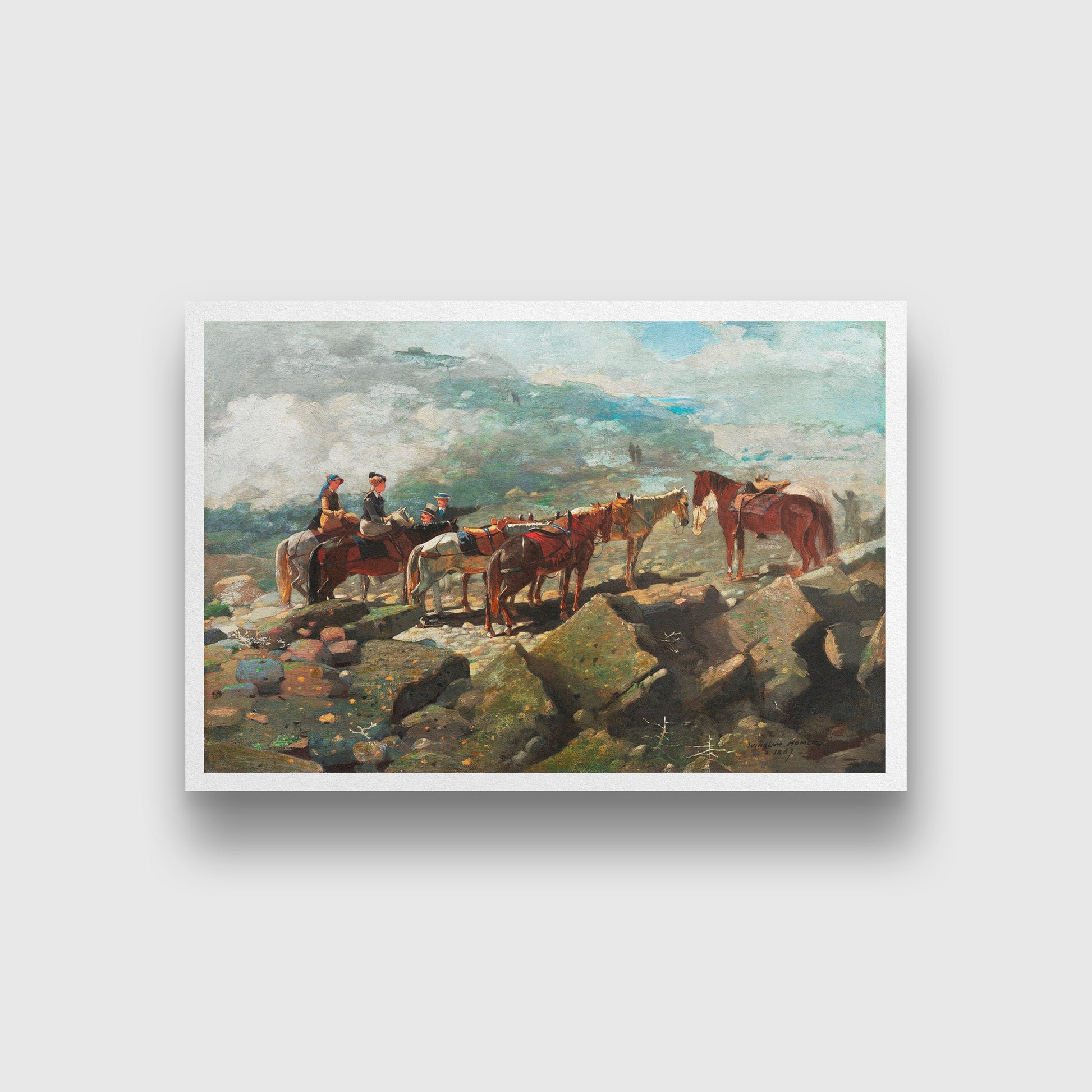 Mount Washington painting - Meri Deewar 3 : 2 Horizontal Premium Wall Art Canvas by MeriDeewar
