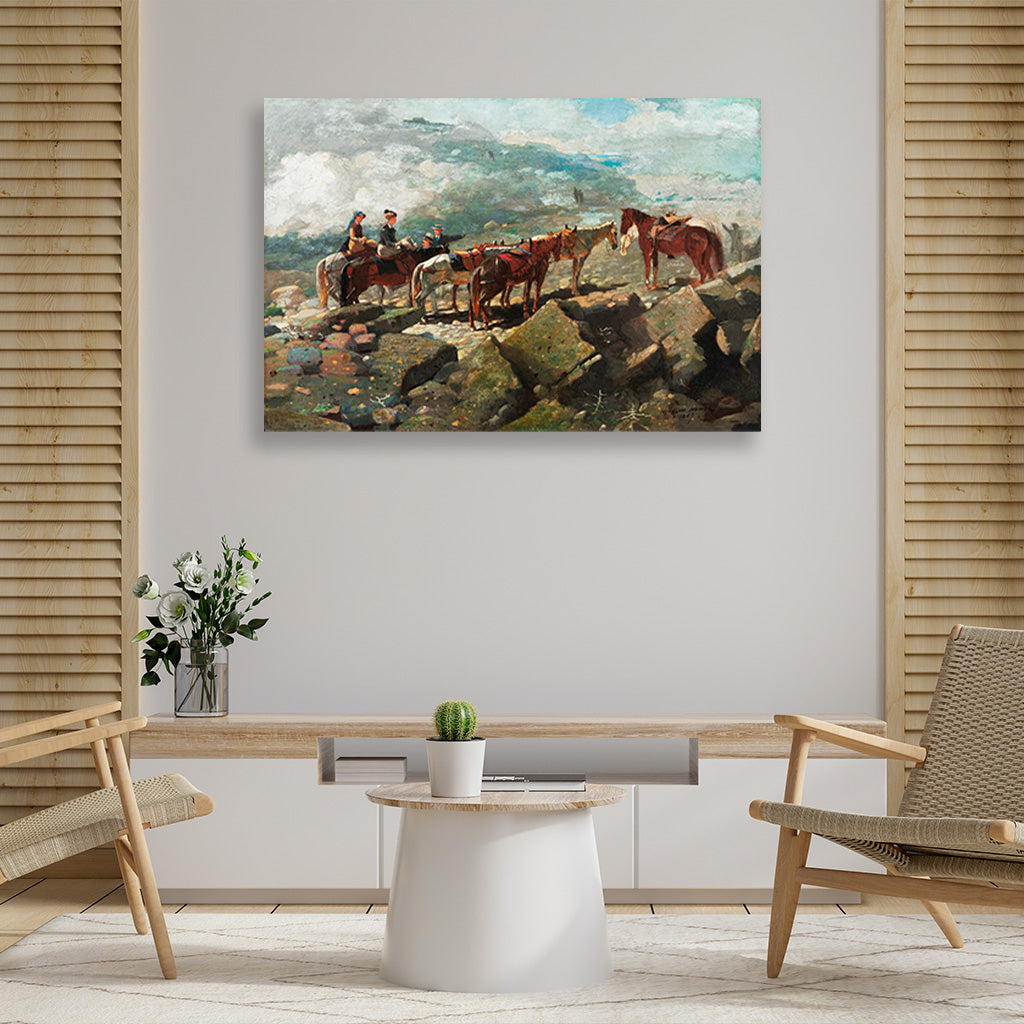 Mount Washington painting - Meri Deewar 3 : 2 Horizontal Premium Wall Art Canvas by MeriDeewar