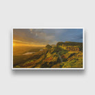 Mountain path to hill summer painting - Meri Deewar 2 : 1 Horizontal Premium Wall Art Canvas by MeriDeewar