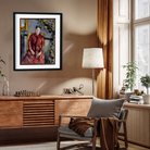 Mrs Cézanne in Red Painting 3 : 4 Vertical Premium Wall Art Canvas by MeriDeewar