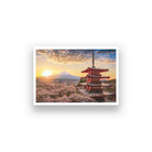 Mt. Fuji Landscape Wall Painting 3 : 2 Horizontal Premium Wall Art Canvas by MeriDeewar