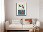 Multicolored Gond Painting Birds Painting 2 : 3 Vertical Premium Wall Art Canvas by MeriDeewar