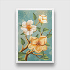 Multicolour Abstract Flower Painting 2 : 3 Vertical Premium Wall Art Canvas by MeriDeewar
