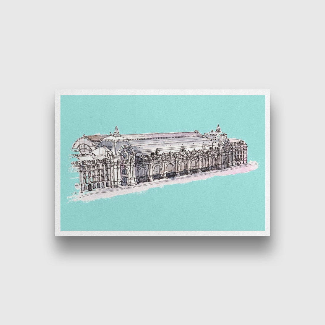 Musee d'Orsay Illustration Painting - Meri Deewar 3 : 2 Horizontal Premium Wall Art Canvas by MeriDeewar