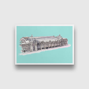 Musee d'Orsay Illustration Painting - Meri Deewar 3 : 2 Horizontal Premium Wall Art Canvas by MeriDeewar