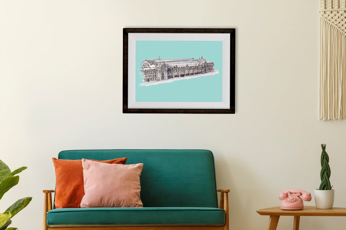 Musee d'Orsay Illustration Painting - Meri Deewar 3 : 2 Horizontal Premium Wall Art Canvas by MeriDeewar