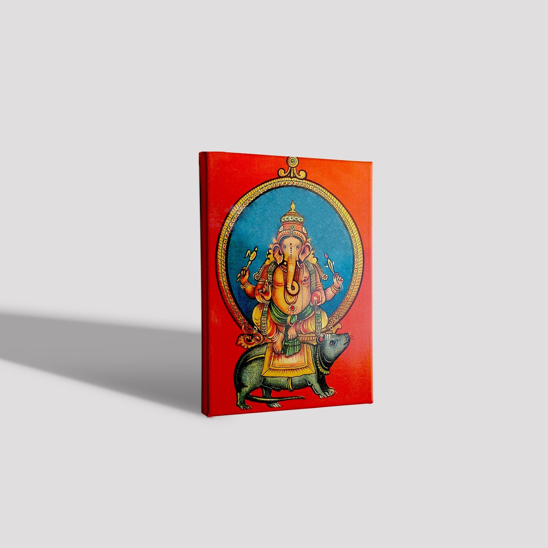 Mushka Ganpati Painting - Meri Deewar 2 : 3 Vertical Premium Wall Art Canvas by MeriDeewar