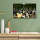 Music In The Tuileries Painting - Meri Deewar 3 : 2 Horizontal Premium Wall Art Canvas by MeriDeewar